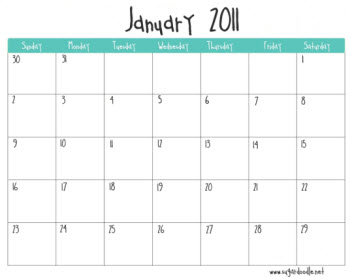 2011 Blank Calendar on 2011 Blank Calendars